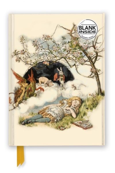 British Library: Alice Asleep, from Alice's Adventures in Wonderland (Foiled Blank Journal) by Flame Tree Studio