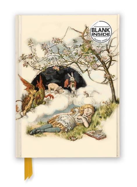 British Library: Alice Asleep, from Alice's Adventures in Wonderland (Foiled Blank Journal) by Flame Tree Studio