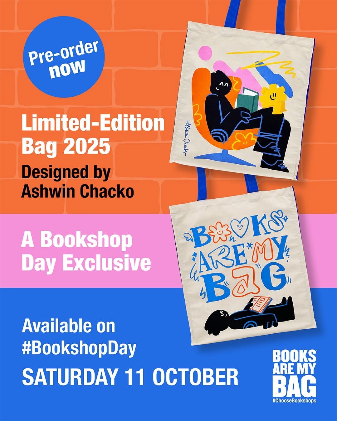 Limited Edition Bookshop Day Tote Bag 2025